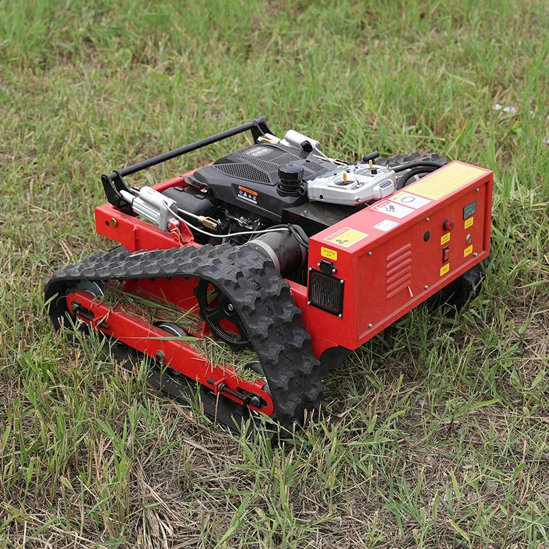 Crawler Grass Cutting Machine Overgrown Land Grass Remote Control Lawn Mower