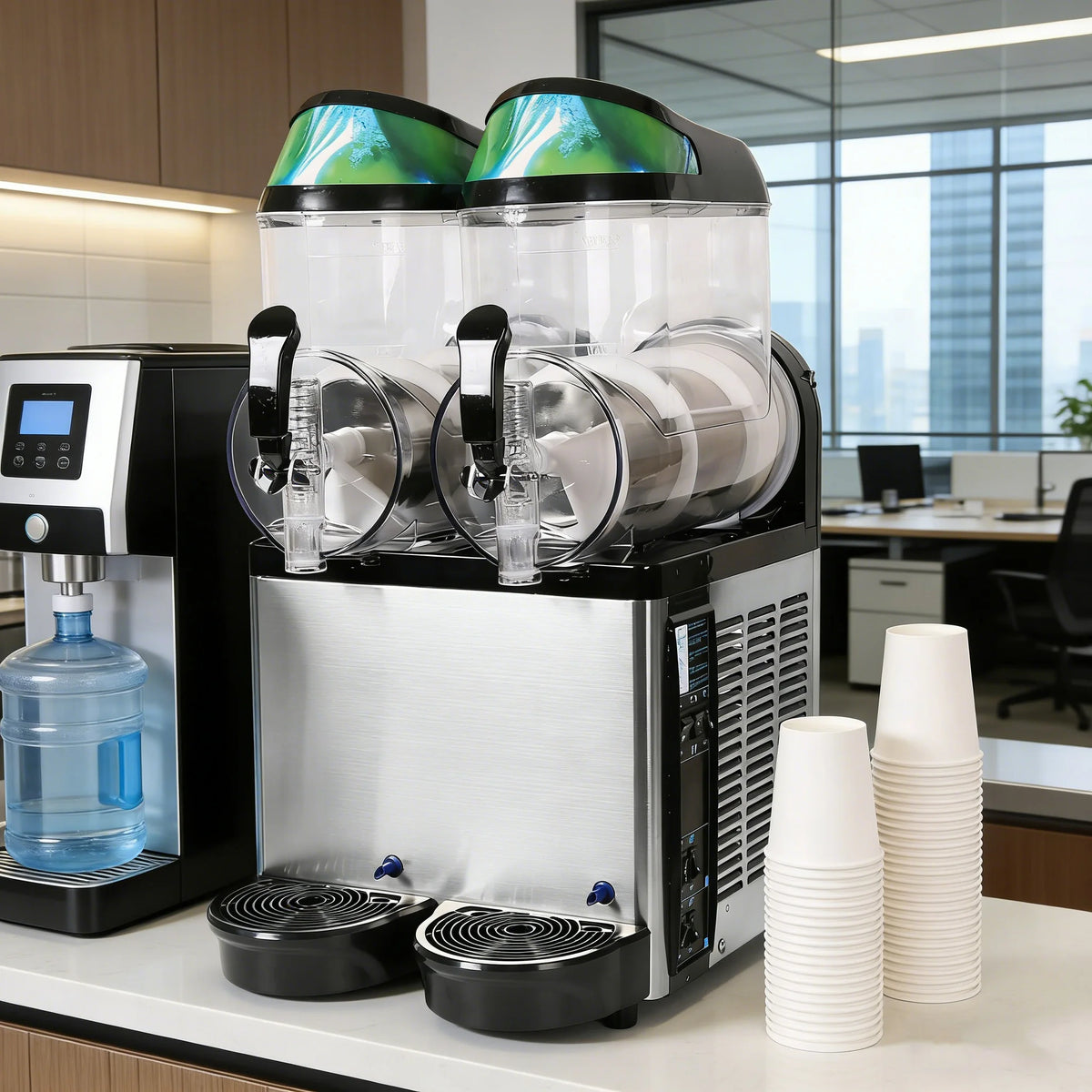 Commercial 3 Head Slush Machine Granita Dispenser 12L x 3 Tanks XRJ12L*3