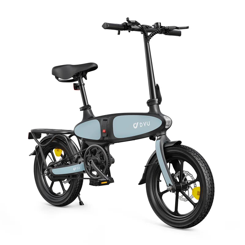 DYU C2 16-Inch Foldable 2-Seat Electric City Bike
