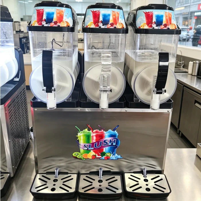 Commercial Smoothie and Slush Machine with Display Screen