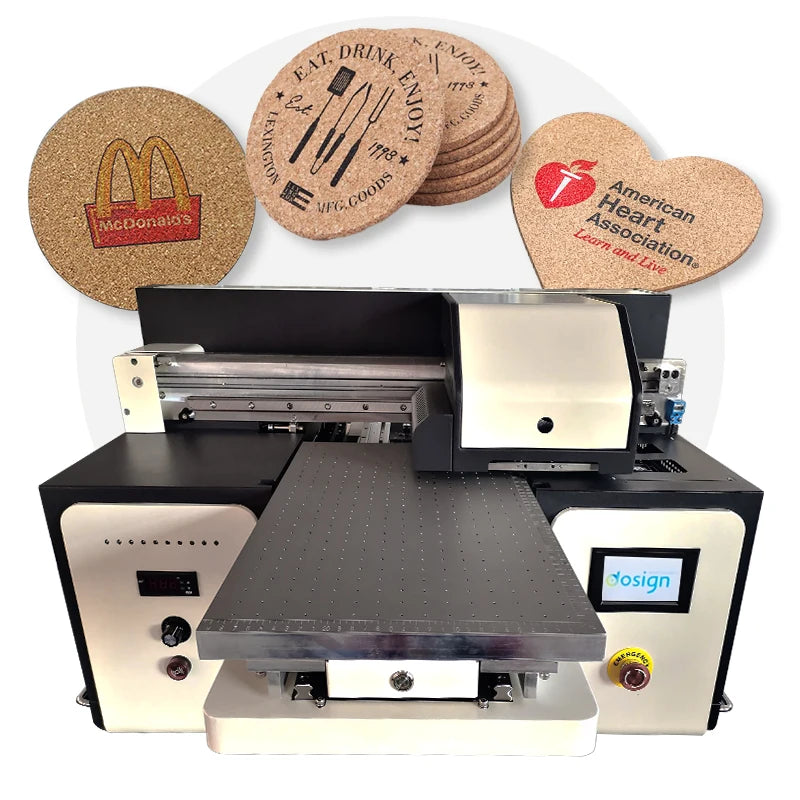 Digital Flatbed UV DTF Printer A3 Size with UV Ink for Polyester and Flat Media