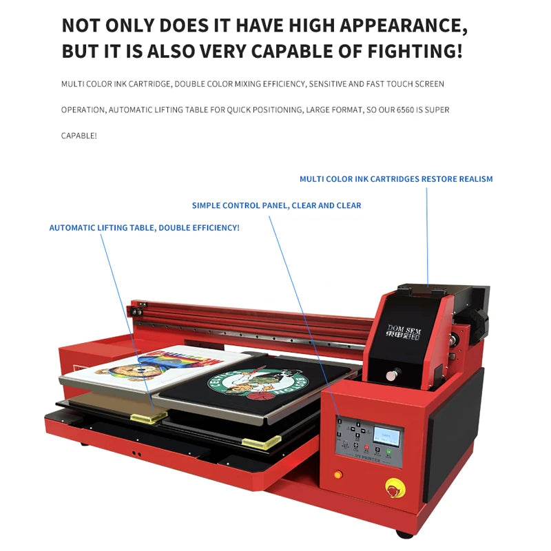 DOMSEM Automatic Digital DTG Textile Inkjet T-Shirt Printing Machine