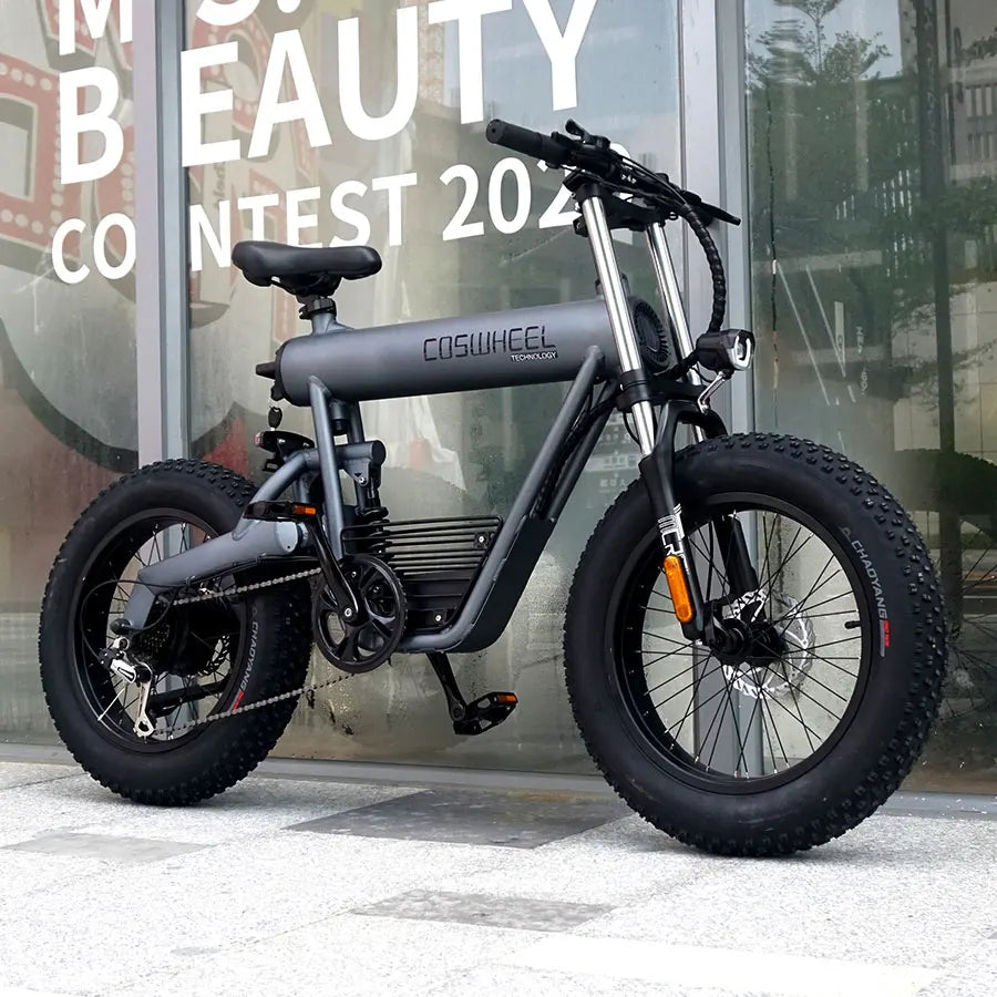 Coswheel T20 48V 7 Speed 20 Inch Fat Tire Electric City Bike