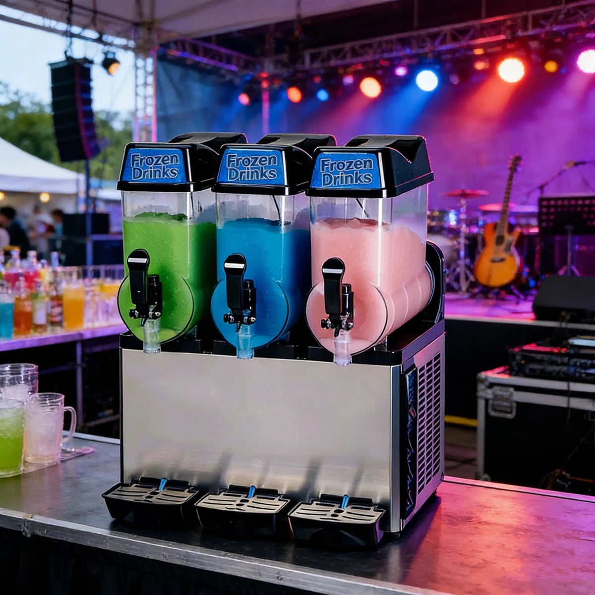 Commercial Slush Maker Frozen Drink and Beverage Dispenser