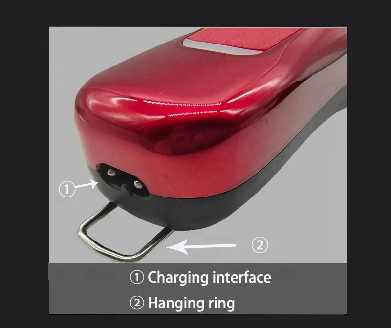 Cordless Hair Clipper 8000rpm Stainless Steel Blades