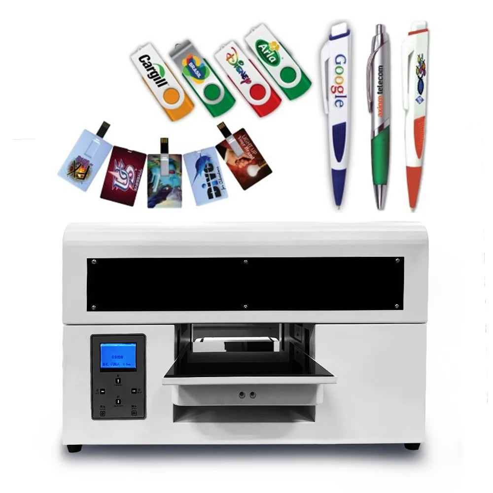 DOMSEM A4 Full-Automatic Flatbed UV Printer Machine for Custom 3D Embossed Card Printing