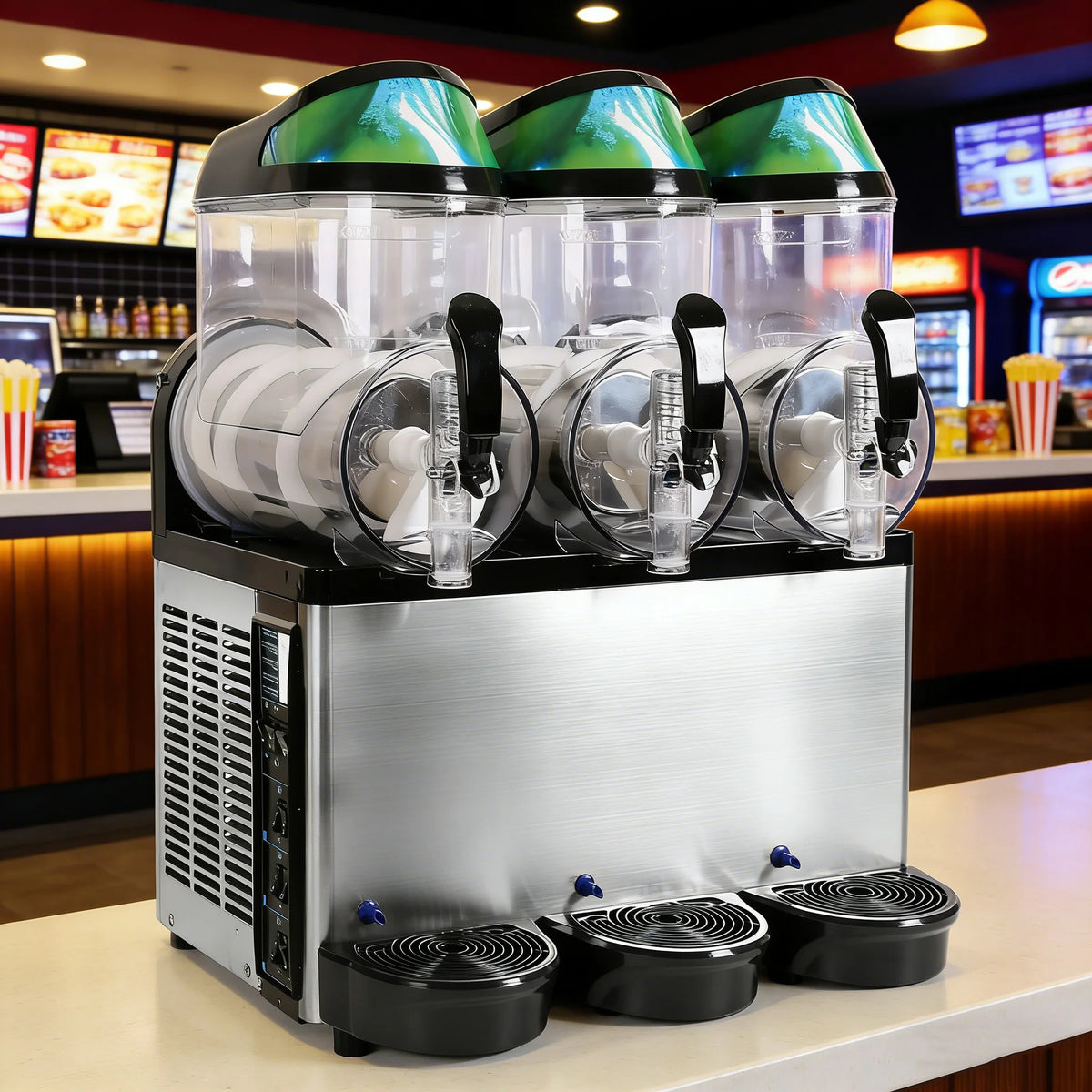 Commercial Slush Ice Making Machine Frozen Drink Dispenser 12L Tanks
