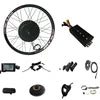 2000W electric bike rear hub motor conversion kit, including spoked wheel, controller, LCD display, and accessories.