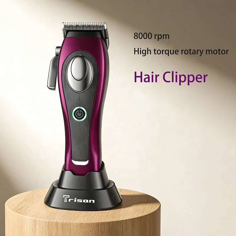 Cordless Hair Clipper 8000rpm Stainless Steel Blades