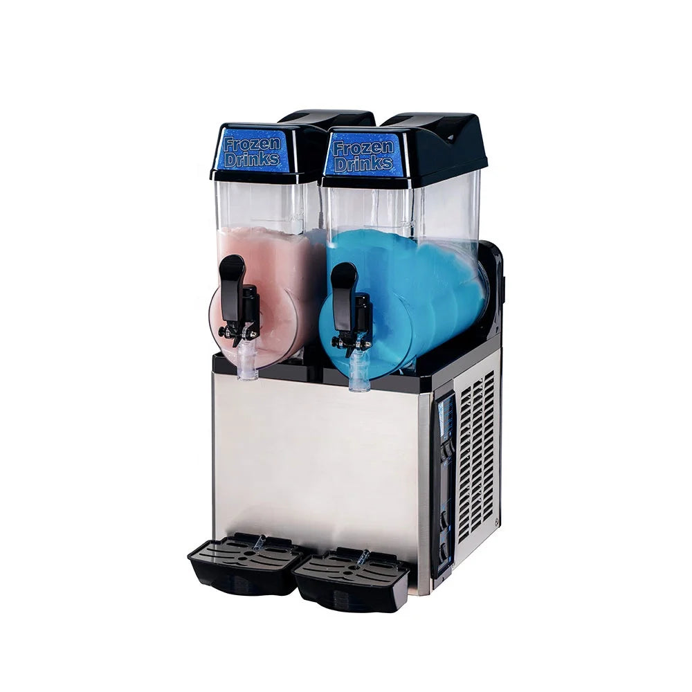 Commercial 3-Tank Slush Ice Making Machine & Frozen Drink Dispenser