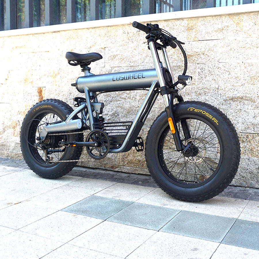 Coswheel T20 48V 7 Speed 20 Inch Fat Tire Electric City Bike