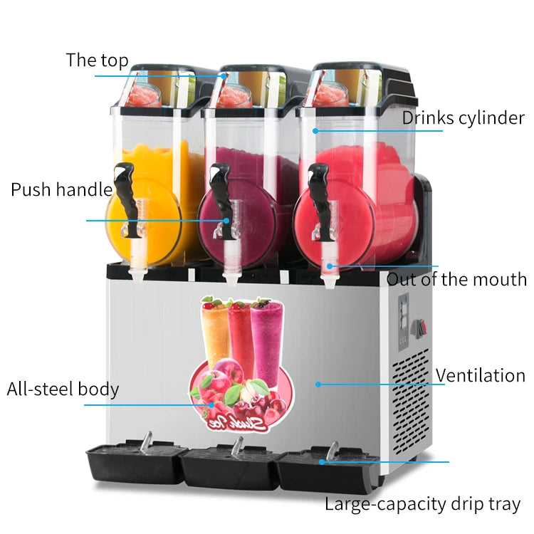 GQ-SM312 Automatic Slush Machine and Cold Drink Dispenser 36L