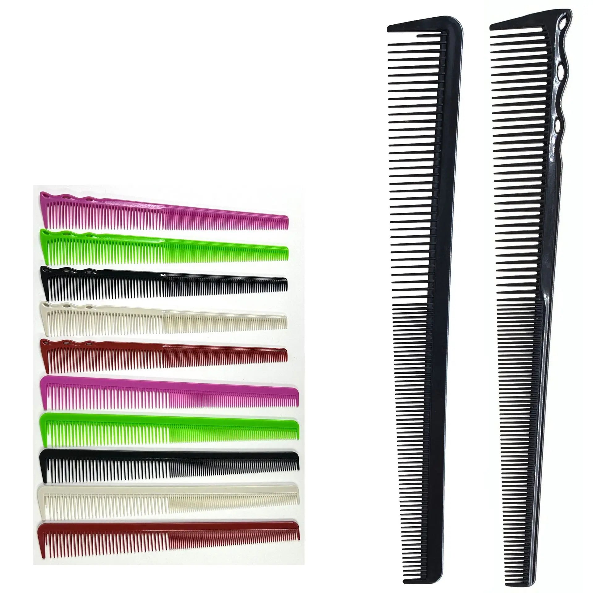 Barber Shop Resin Multifunctional Haircut Comb for Salon Hairdressing 19.7/20cm Double-edged Hair Cutting Comb
