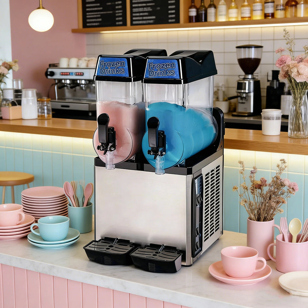 Commercial Triple Slush Ice Making Machine Frozen Drink Dispenser 12L