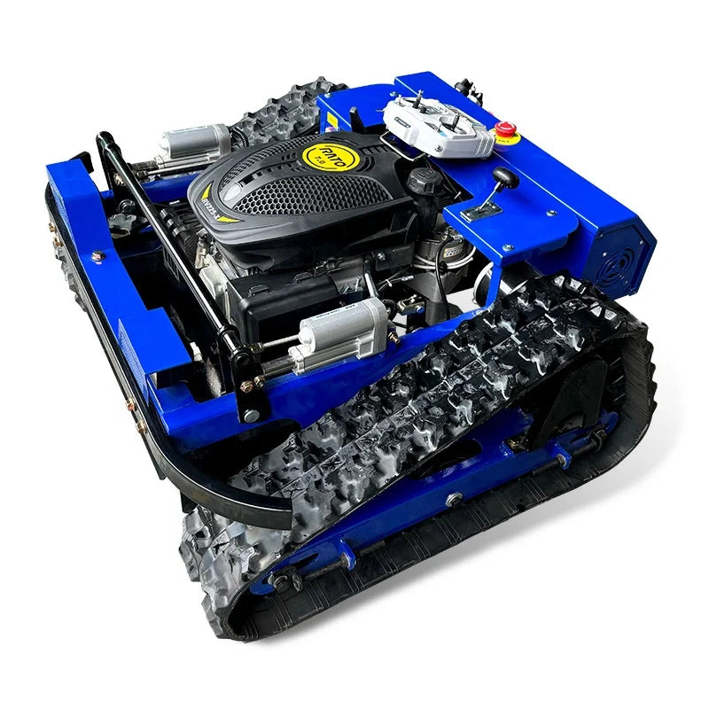 AWY-550 Robot Lawn Mower 500mm Gasoline Tracked Remote 24V Smart Cutting Machine with Grass Box