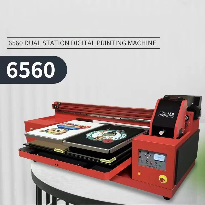 DOMSEM Automatic Digital DTG Textile Inkjet T-Shirt Printing Machine