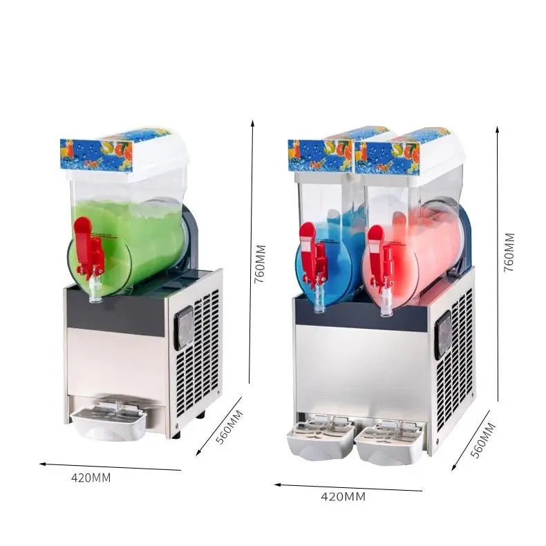 15L 2-Bowl Commercial Slush Machine Frozen Drink Dispenser