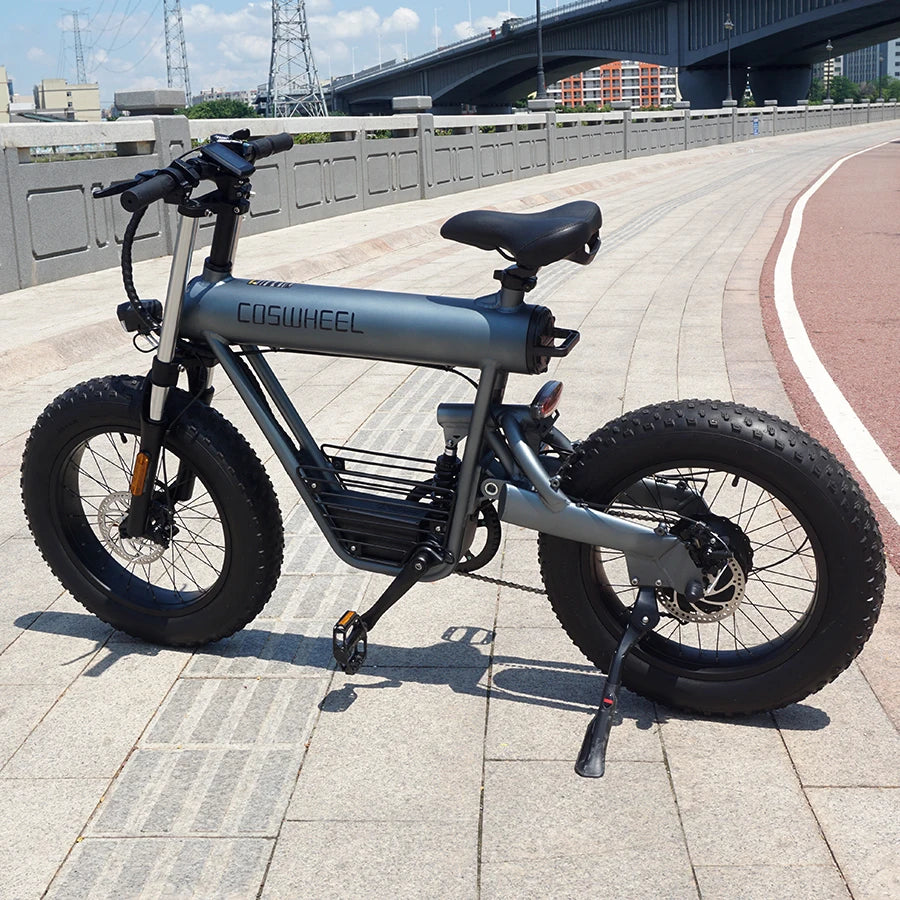 Coswheel T20 48V 7 Speed 20 Inch Fat Tire Electric City Bike
