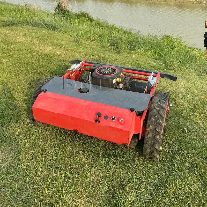 16HP Powerful 800mm Remote Control Lawn Mower High Productivity