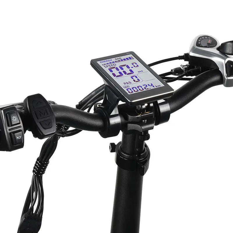 MZ-9 20 Inch 48V 500W/750W 7-Speed Electric Fat Bike with Removable Battery