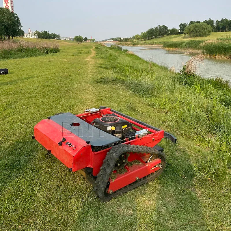 16HP Powerful 800mm Remote Control Lawn Mower High Productivity