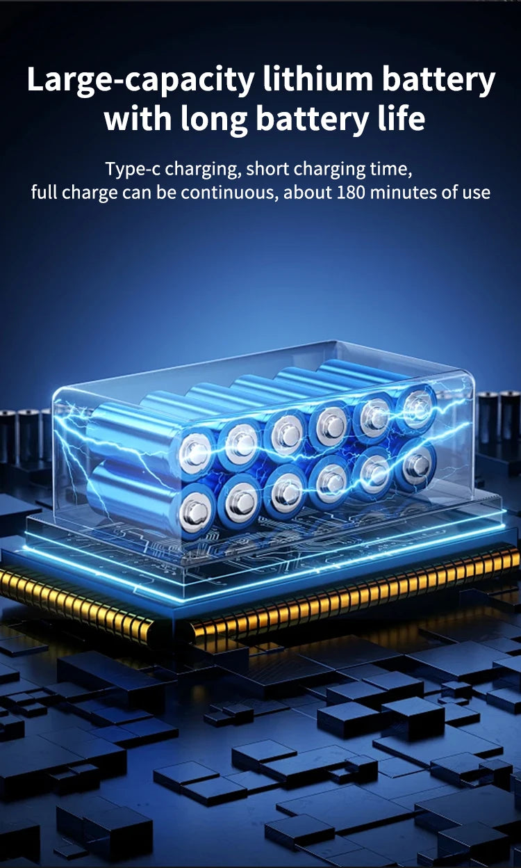 A bundle of blue lithium batteries on a circuit board, representing high-capacity, long-lasting power.