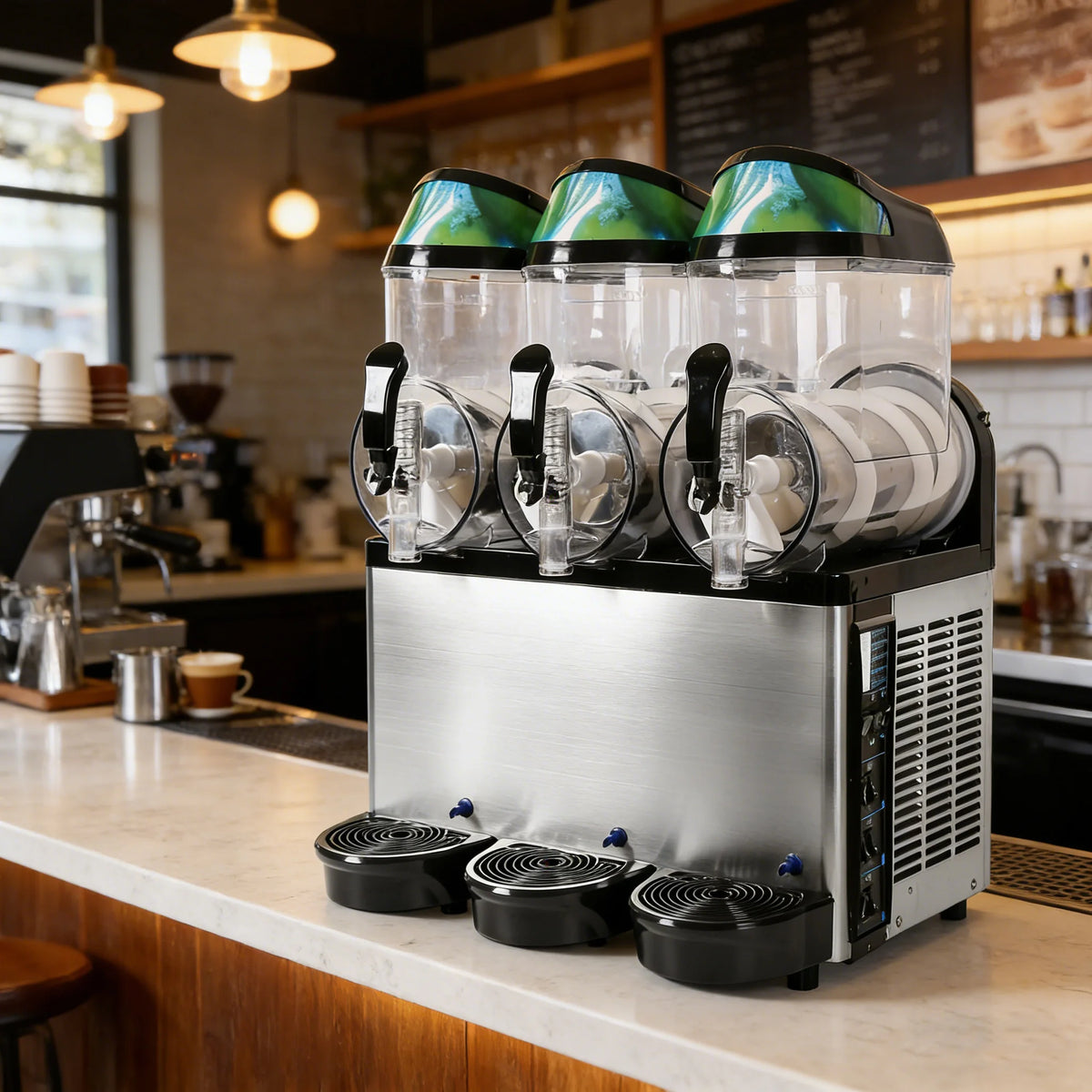 Commercial High Efficiency Automatic Slush Ice Making Machine Frozen Drink Dispenser