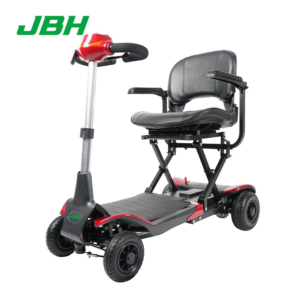 JBH FDB01 4-Wheel Fast Foldable Electric Mobility Scooter