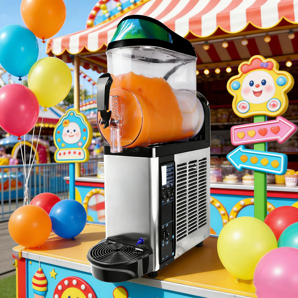 Commercial Double Tanks Margarita Daiquiri Machine 12L Slush Maker