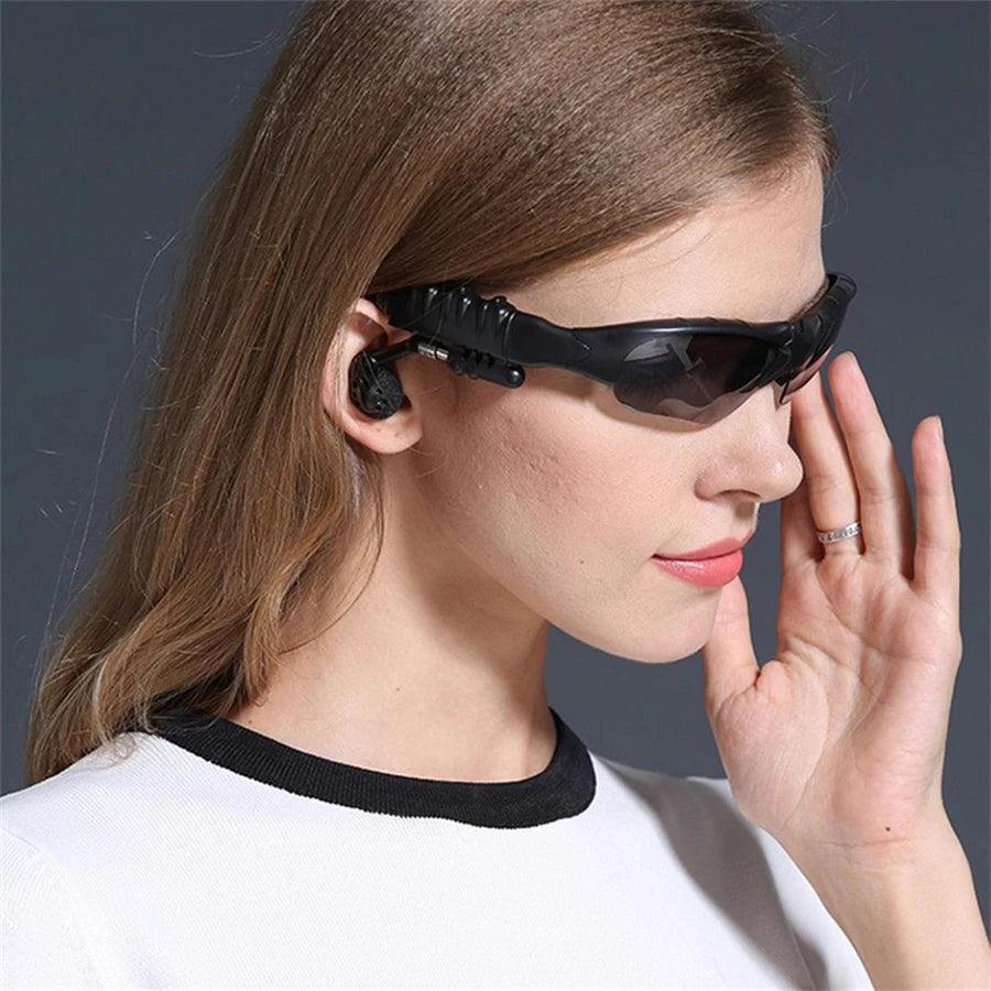 Wireless Bluetooth Audio Smart Sunglasses with Built-in Stereo Headset