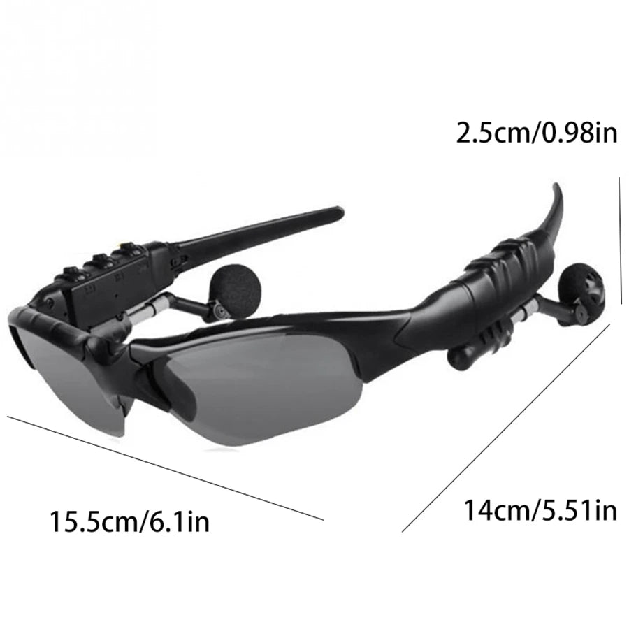 Wireless Bluetooth Audio Smart Sunglasses with Built-in Stereo Headset