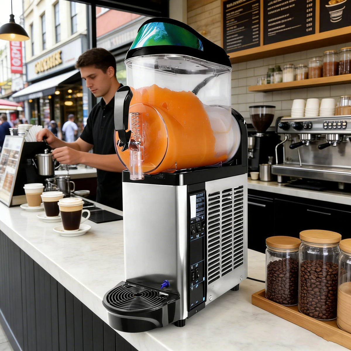 Commercial Triple Slush Ice Making Machine with Core Pump Component