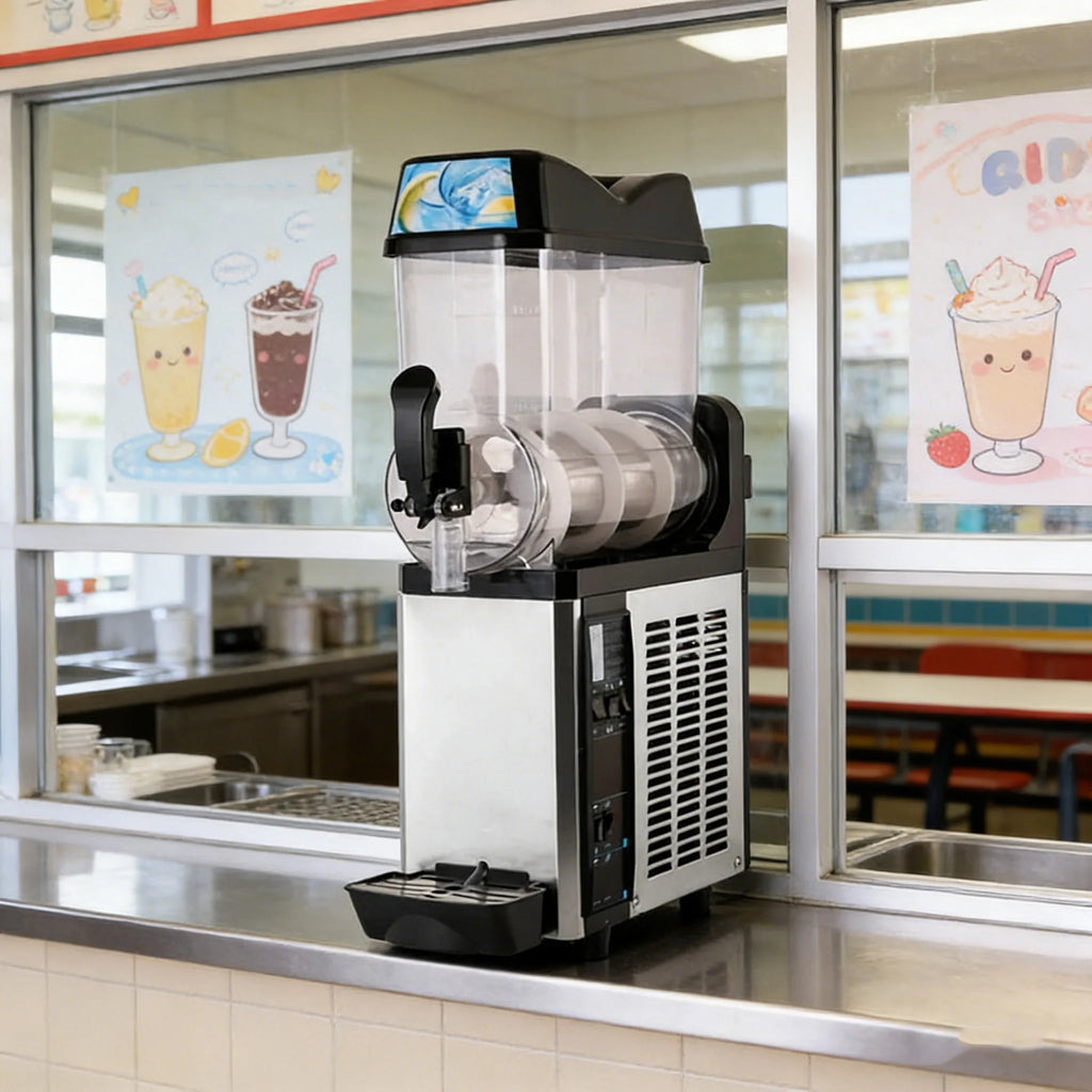 Commercial 2-Bowl 12L Granita Slush Ice Machine Beverage Dispenser