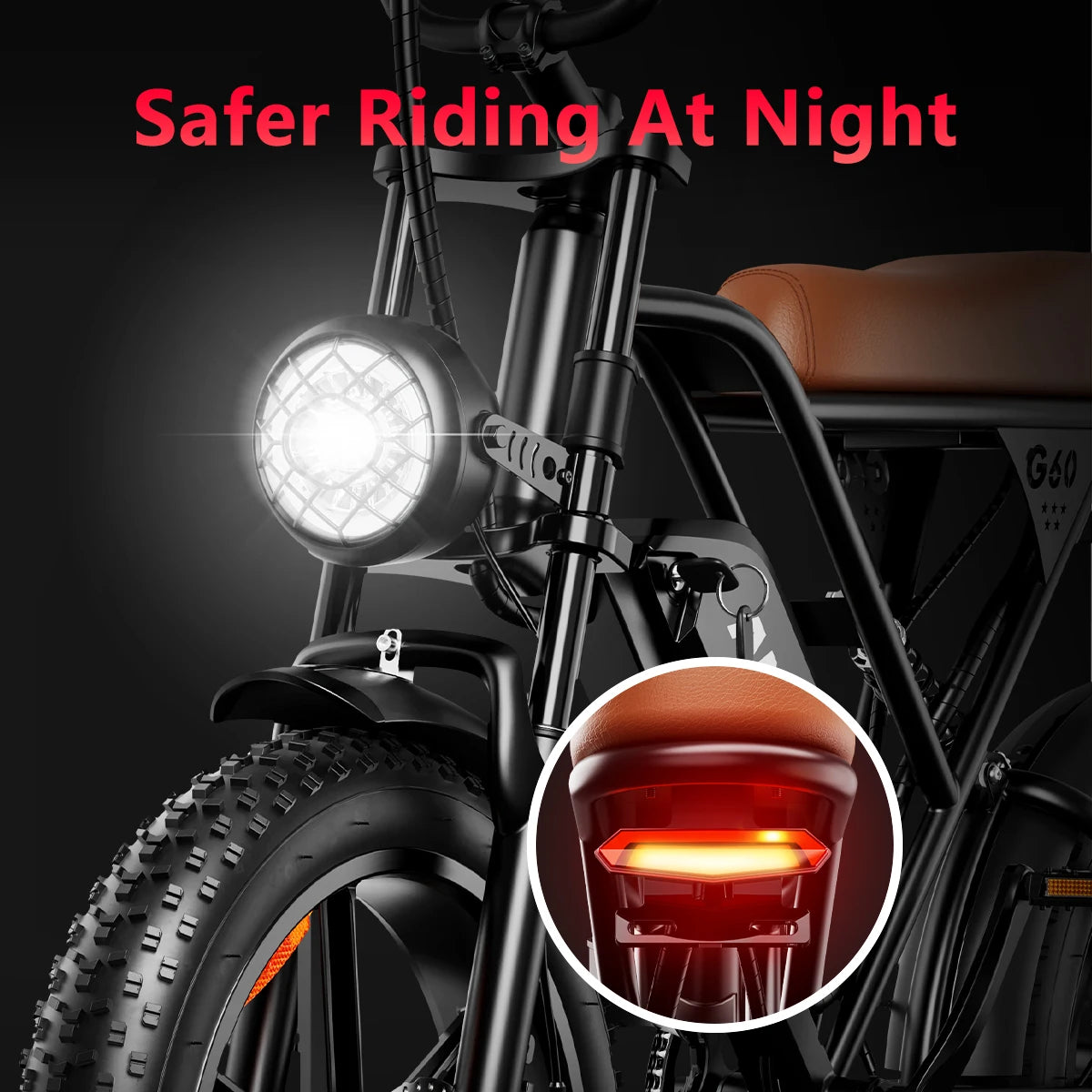 AMYET AY-G60 Outdoor Mountain Fat Tire Electric Bike 48V 20AH