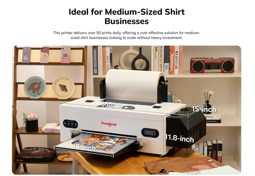 Procolored F13 A3 L1800 DTF Desktop Production Printer for Custom Apparel