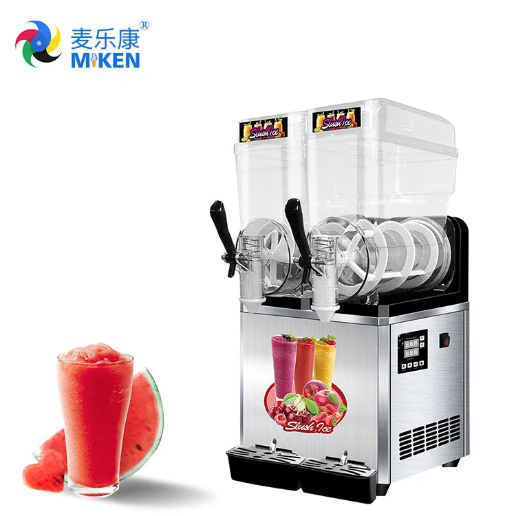 Miken Double Tank Smoothie and Slush Machine 24L