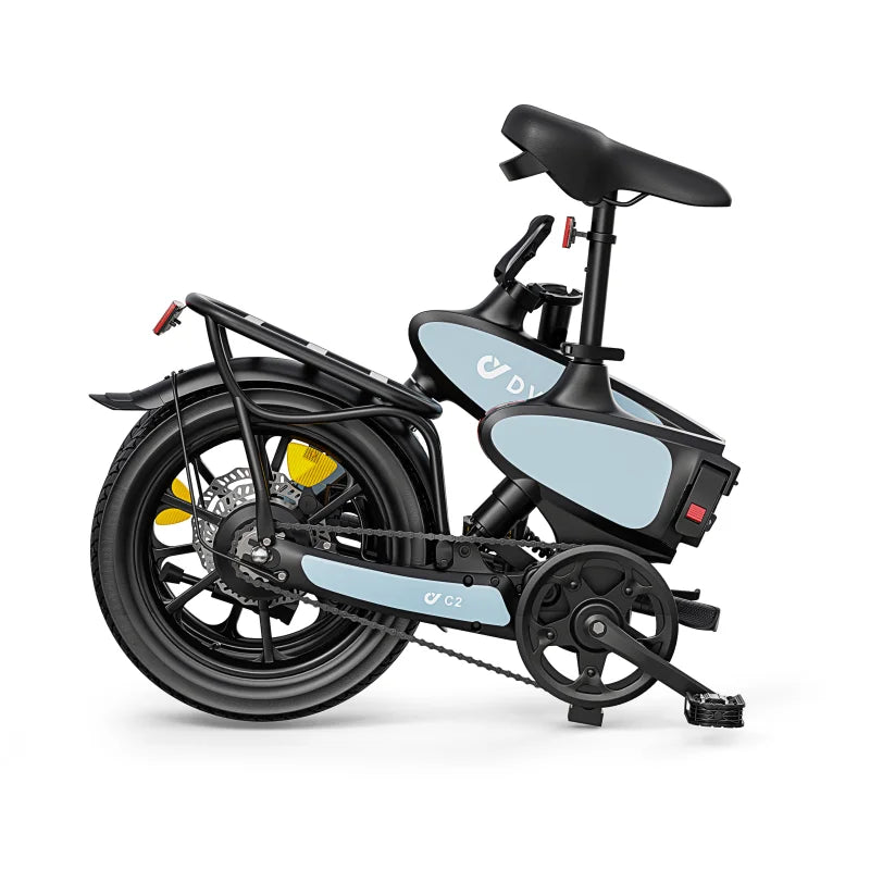 DYU C2 Folding Electric Bike 16 Inch Magnesium Alloy Frame Lithium Battery