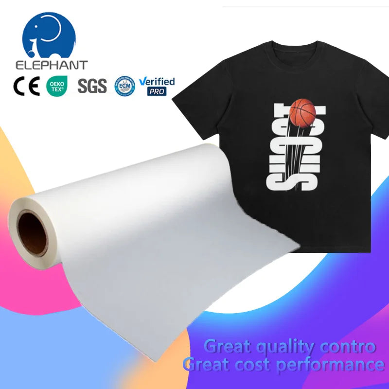75um Cold Peel DTF PET Film Roll for Textile and Garment Printing