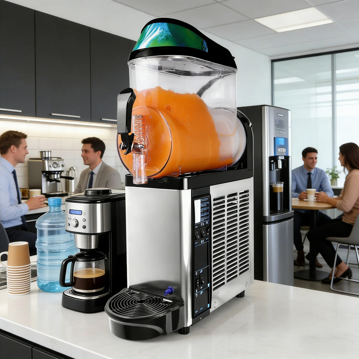 Commercial High Efficiency Automatic Slush Ice Making Machine Frozen Drink Dispenser