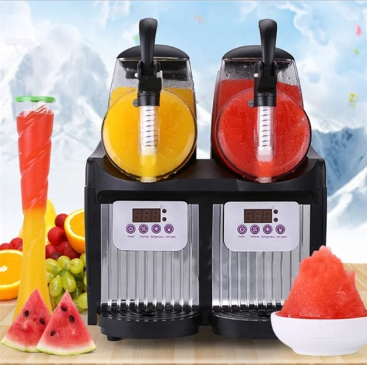 SURRI Sr-02 5L Silver Ice Slush Machine for Home and Restaurant