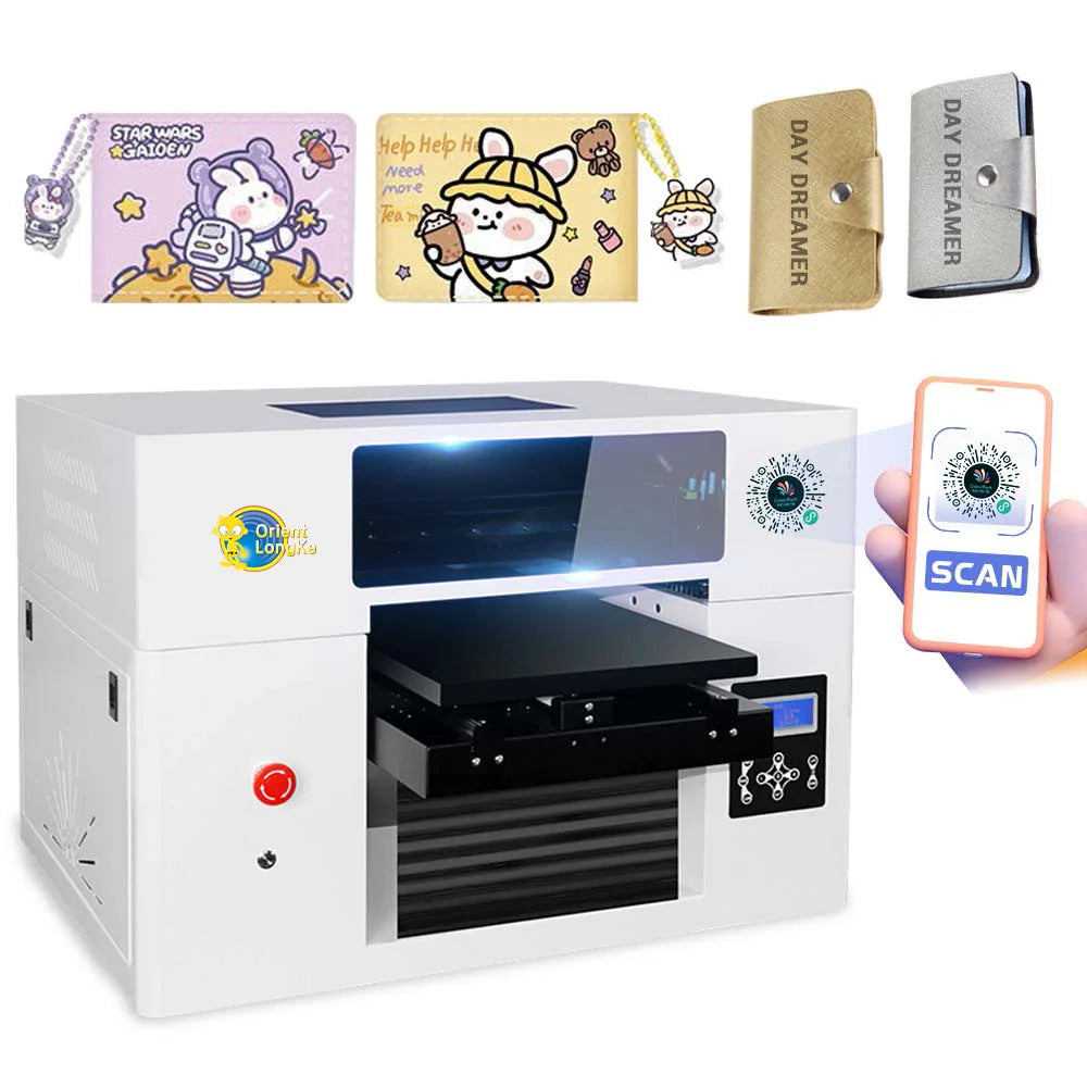 LONGKE LK-ZZ2E Universal Flatbed UV Business Card and Card Printer