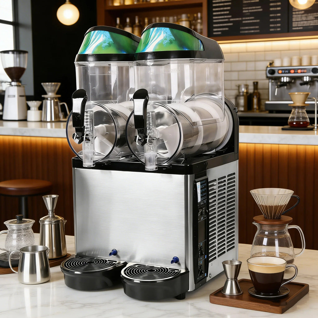 Commercial 12L Slush Ice Making Machine Frozen Drink Smoothie and Margarita Dispenser