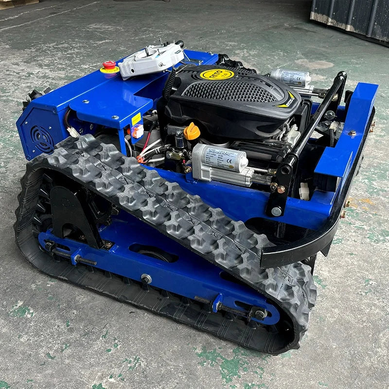 AWY-550 Robot Lawn Mower 500mm Gasoline Tracked Remote 24V Smart Cutting Machine with Grass Box