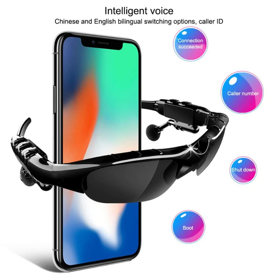 Bluetooth v5.3 Smart Wireless Earphone Sunglasses Stereo Sport Headset