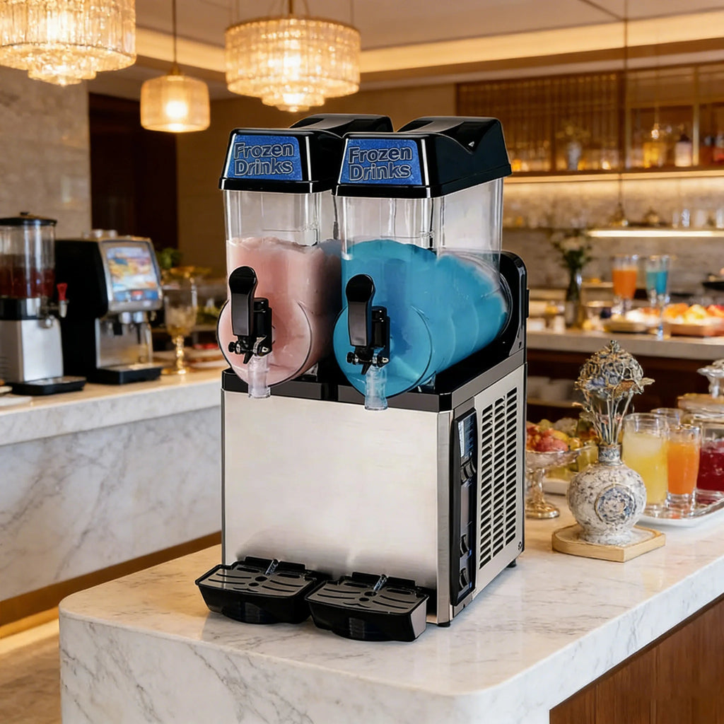 Commercial Triple Slush Ice Making Machine Frozen Drink Dispenser 12L