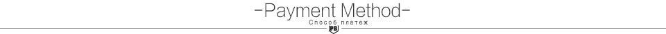 Minimalist grey text reading "Payment Method" and Russian translation with a small icon on a horizontal line.