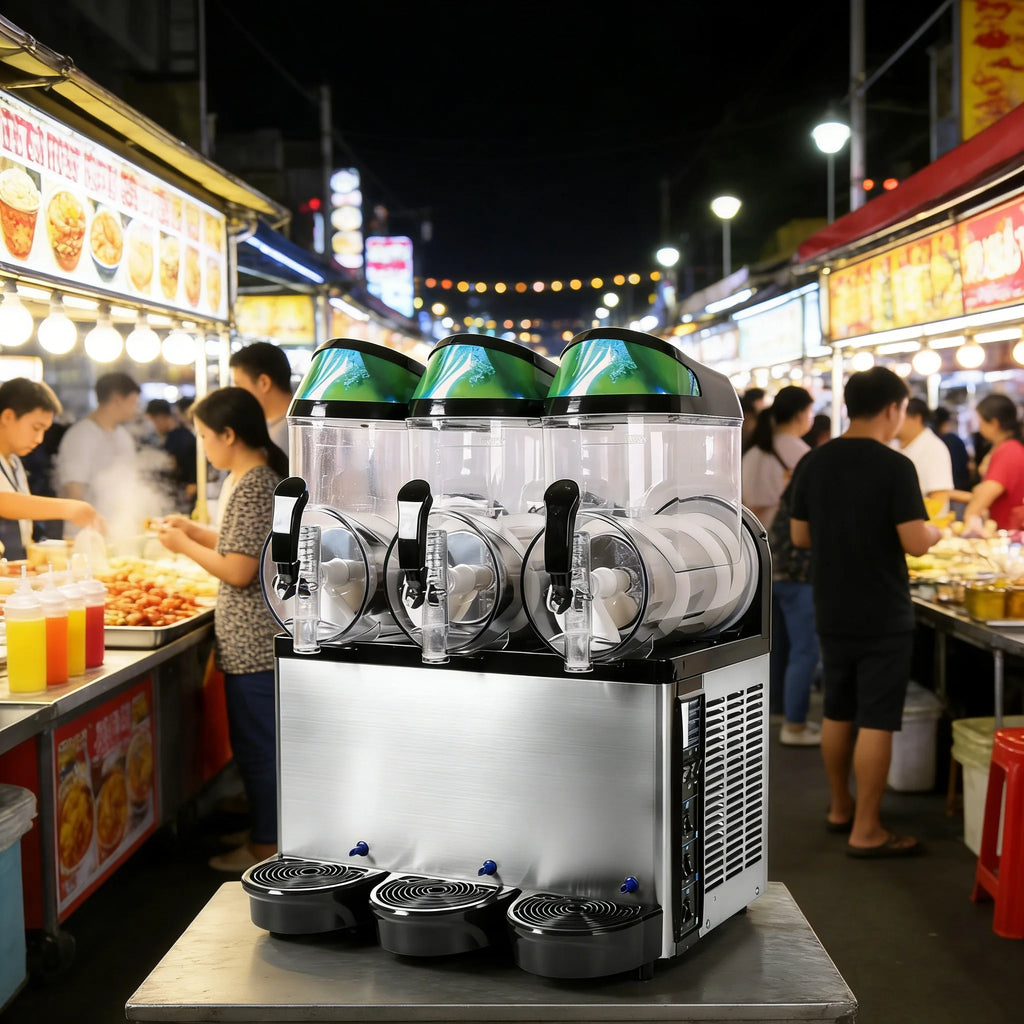 Commercial Triple Slush Ice Making Machine with Core Pump Component