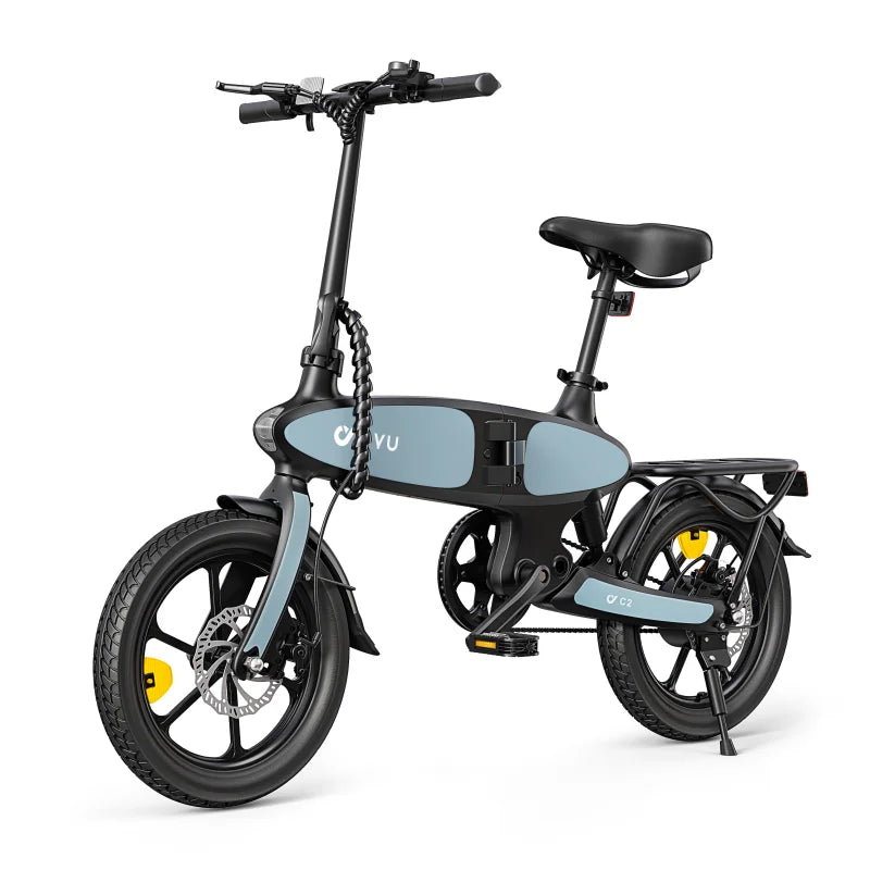 DYU C2 Folding Electric Bike 16 Inch Magnesium Alloy Frame Lithium Battery