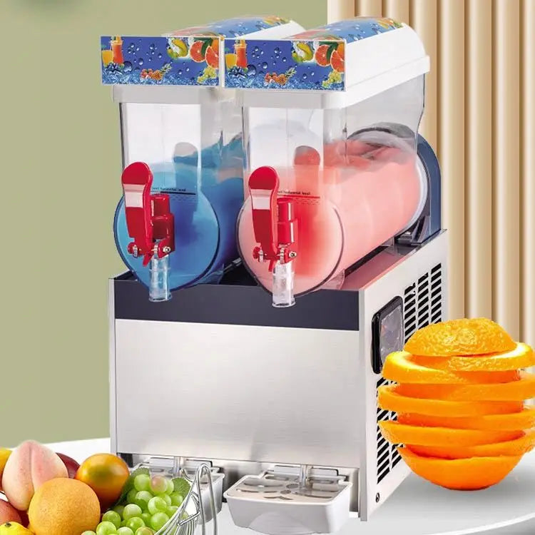 15L 2-Bowl Commercial Slush Machine Frozen Drink Dispenser