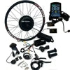 2000W 52V e-bike conversion kit including a black hub motor wheel, digital display, throttle, and controller components.